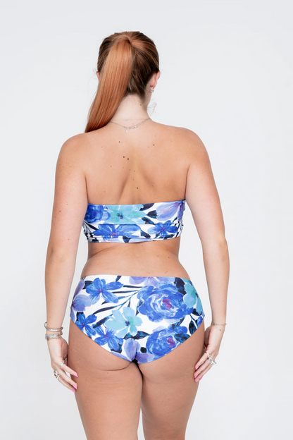 Late Bloomer Blue Performance - Full Coverage Brief Bikini Bottoms