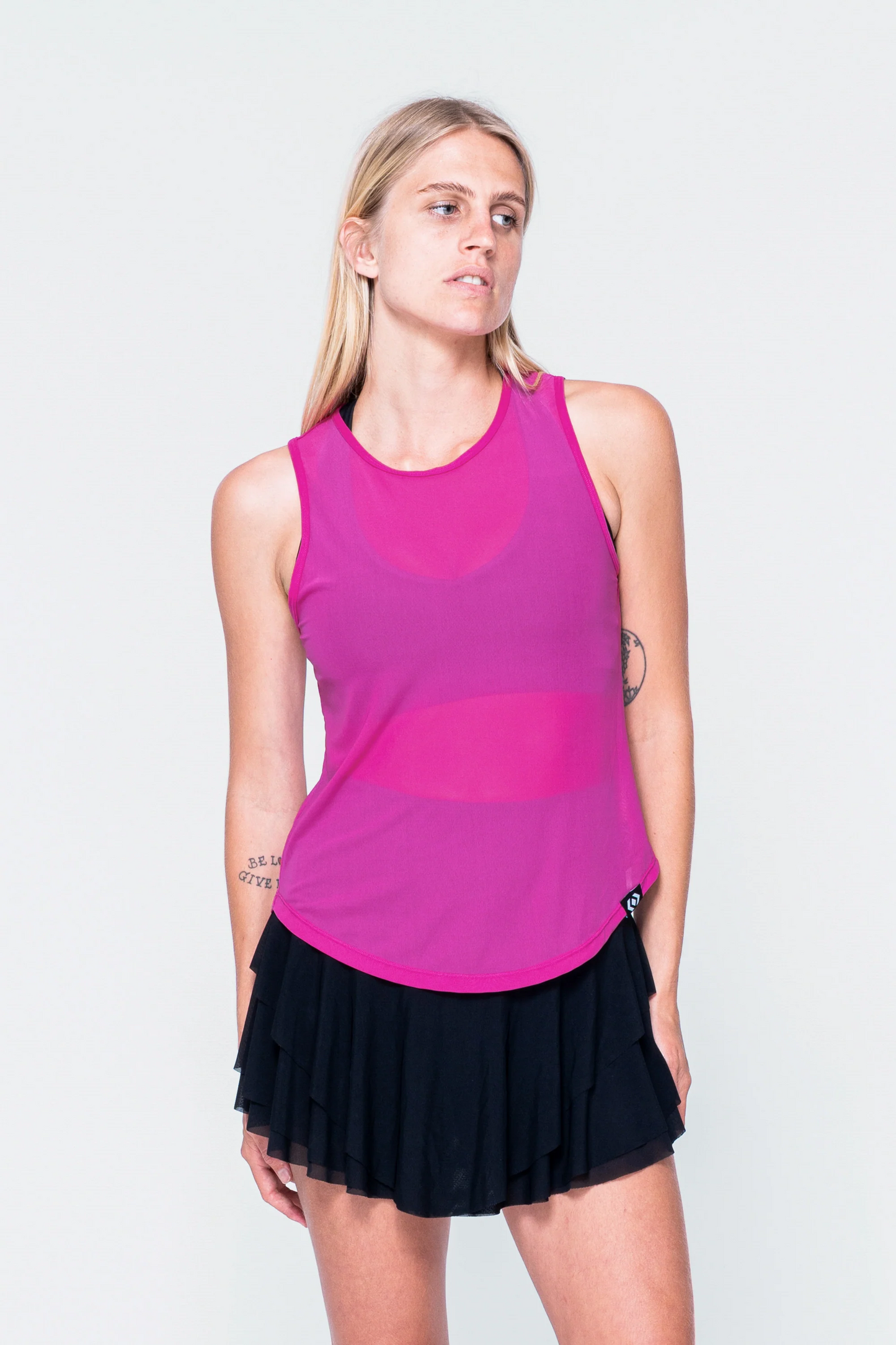 Magenta Net - Muscle Back Tank