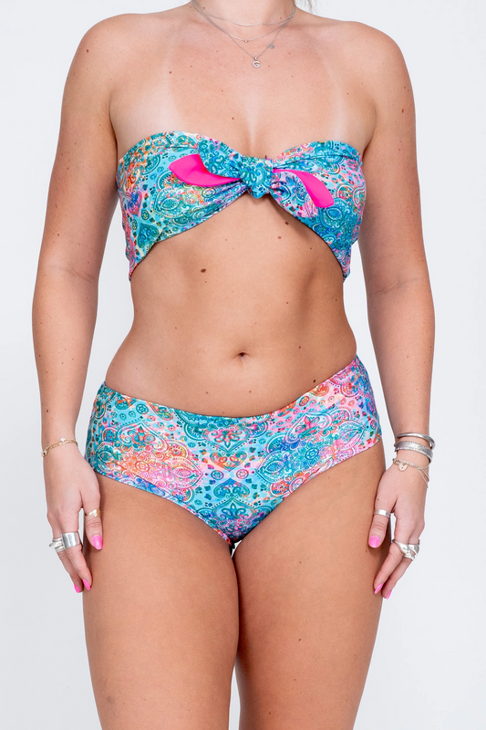 Mandala Rainbow Performance - Full Coverage Brief Bikini Bottoms