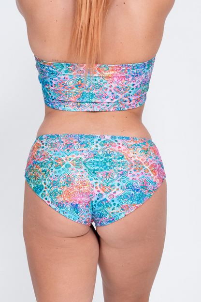 Mandala Rainbow Performance - Full Coverage Brief Bikini Bottoms