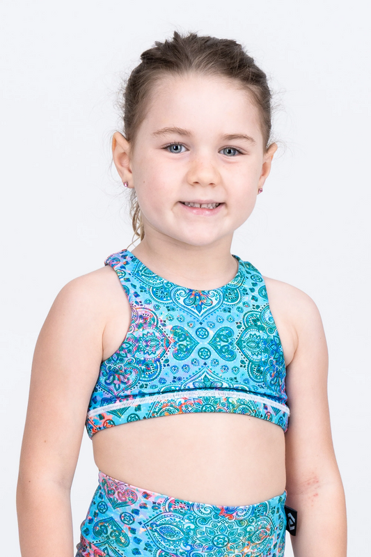 Mandala Rainbow Performance - Kids Crop Top