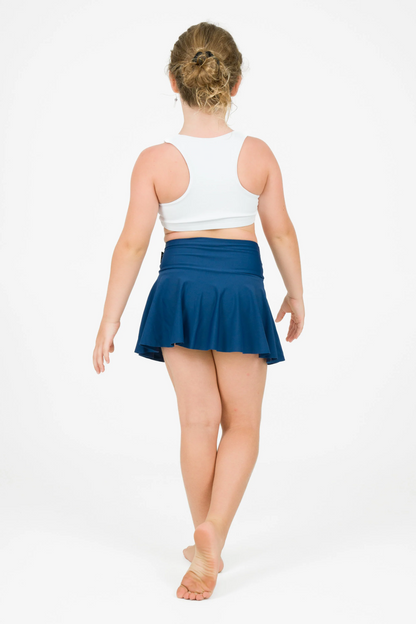 Navy Performance - Kids Simple Skort