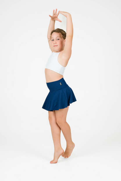 Navy Performance - Kids Simple Skort