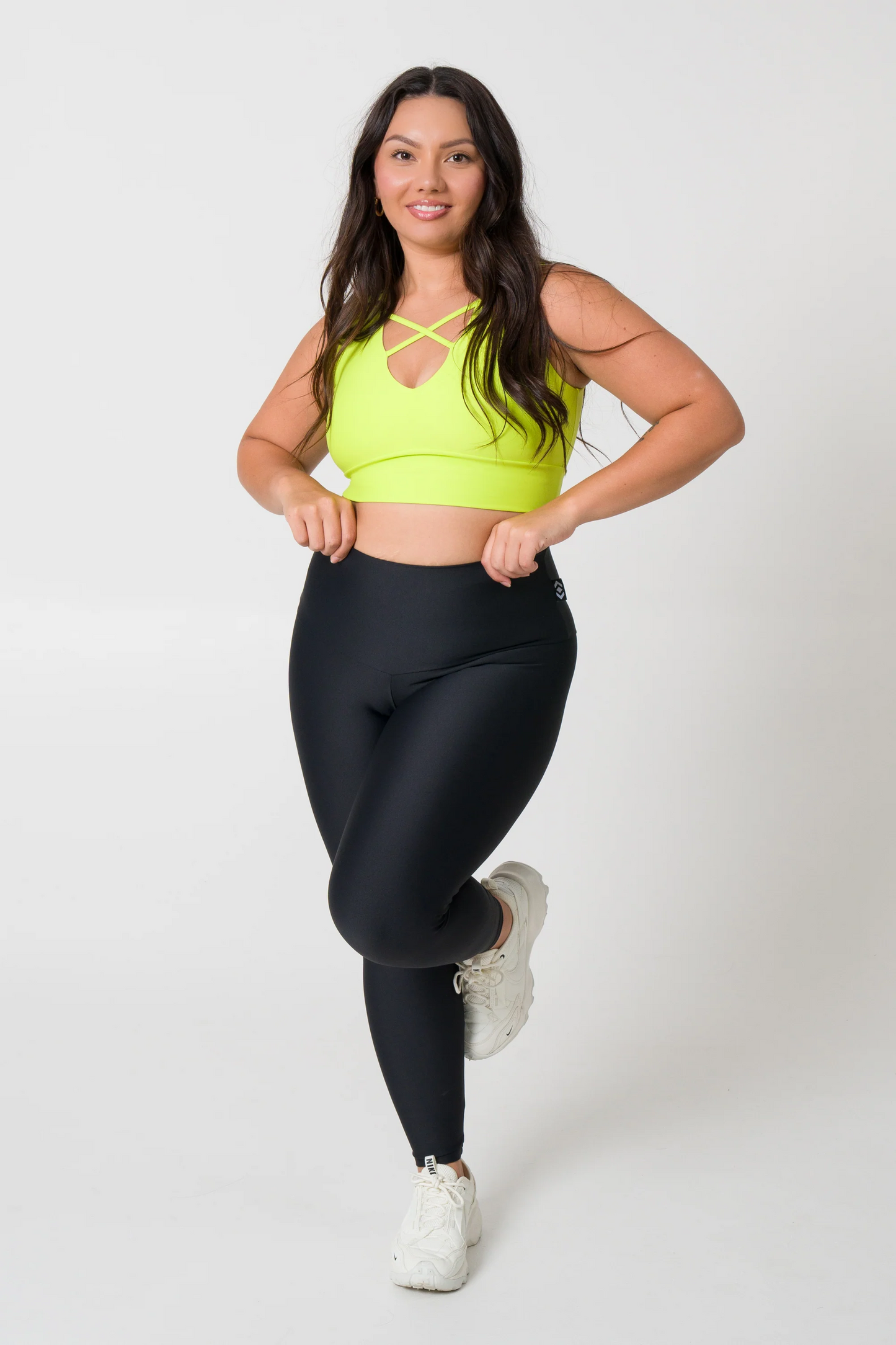 Neon Yellow Performance - Reversible Comfort Crop Top