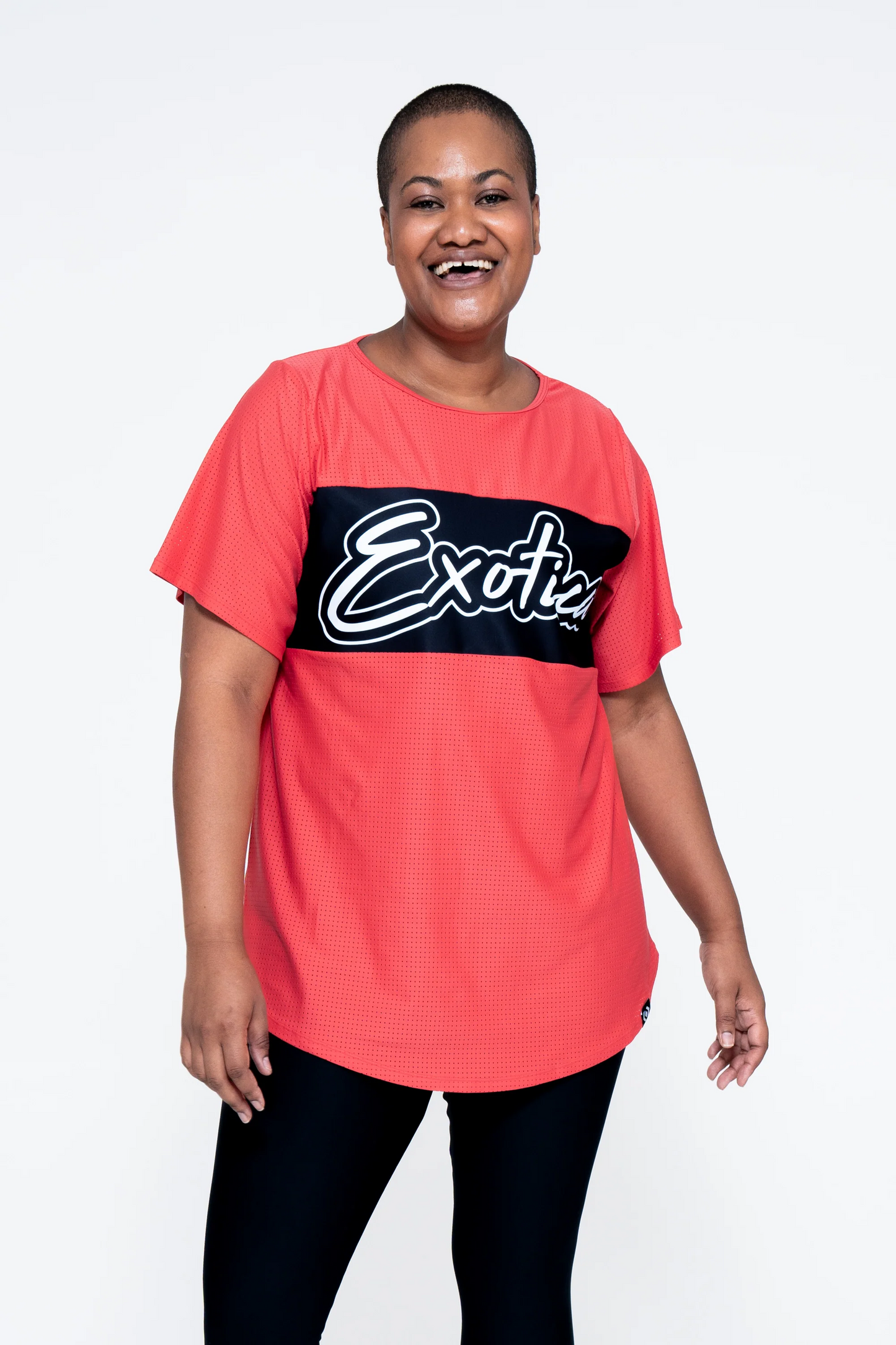 Orange Bball Mesh - Exotica Boyfriend Tee