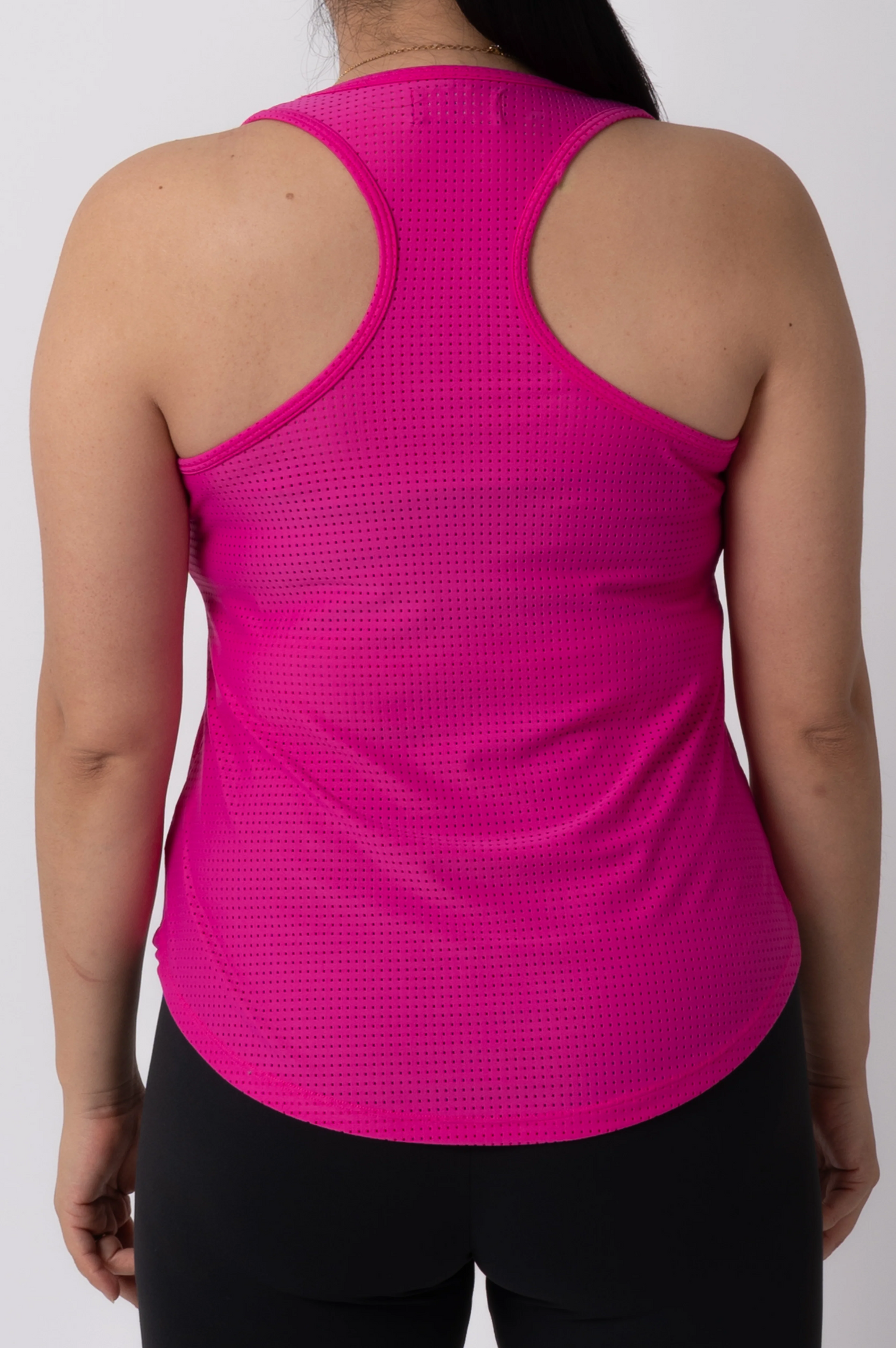 Pink Bball Mesh - Racer Back Tank Top