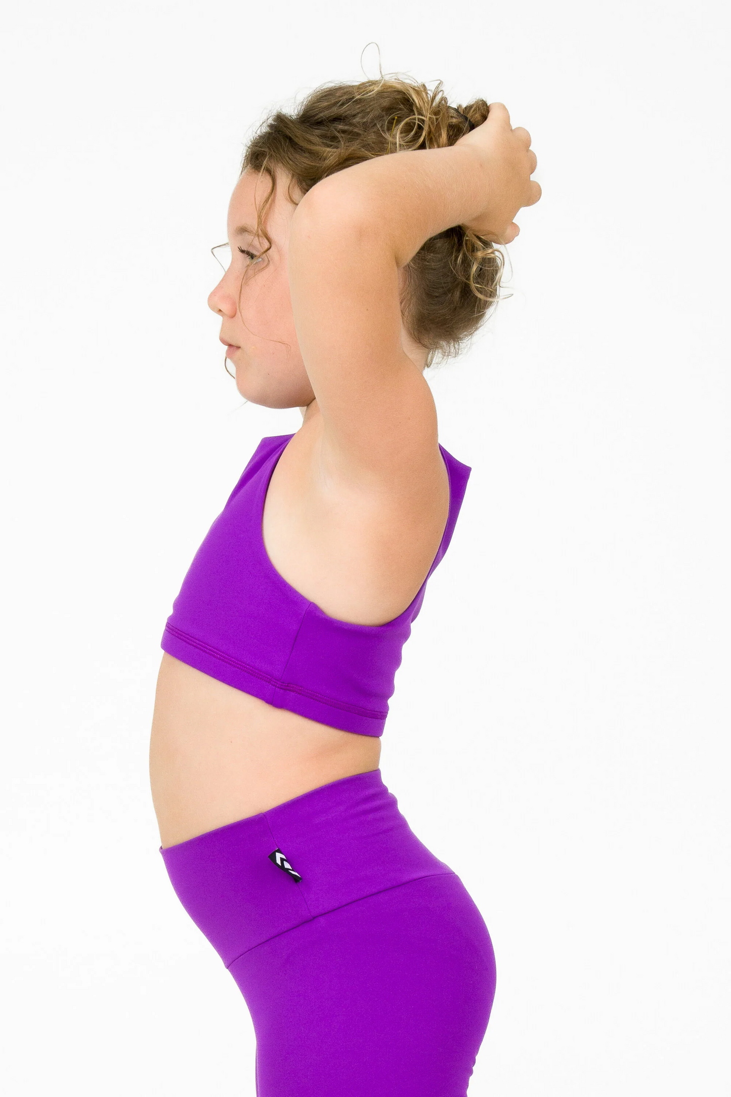 Purple Body Contouring - Kids Crop Top