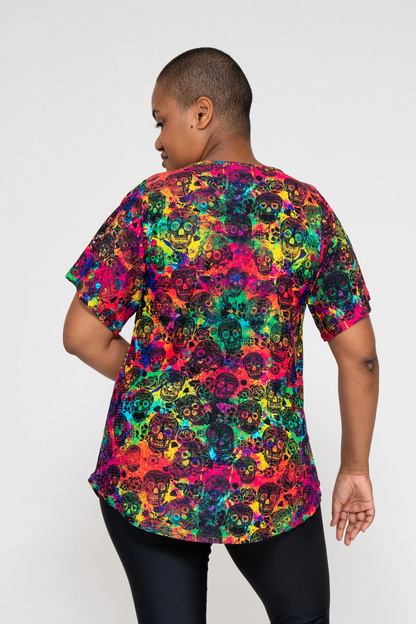 Rainbow Killer Bball Mesh - Exotica Boyfriend Tee