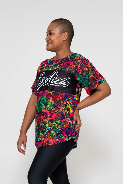 Rainbow Killer Bball Mesh - Exotica Boyfriend Tee