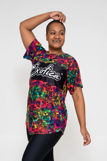 Rainbow Killer Bball Mesh - Exotica Boyfriend Tee