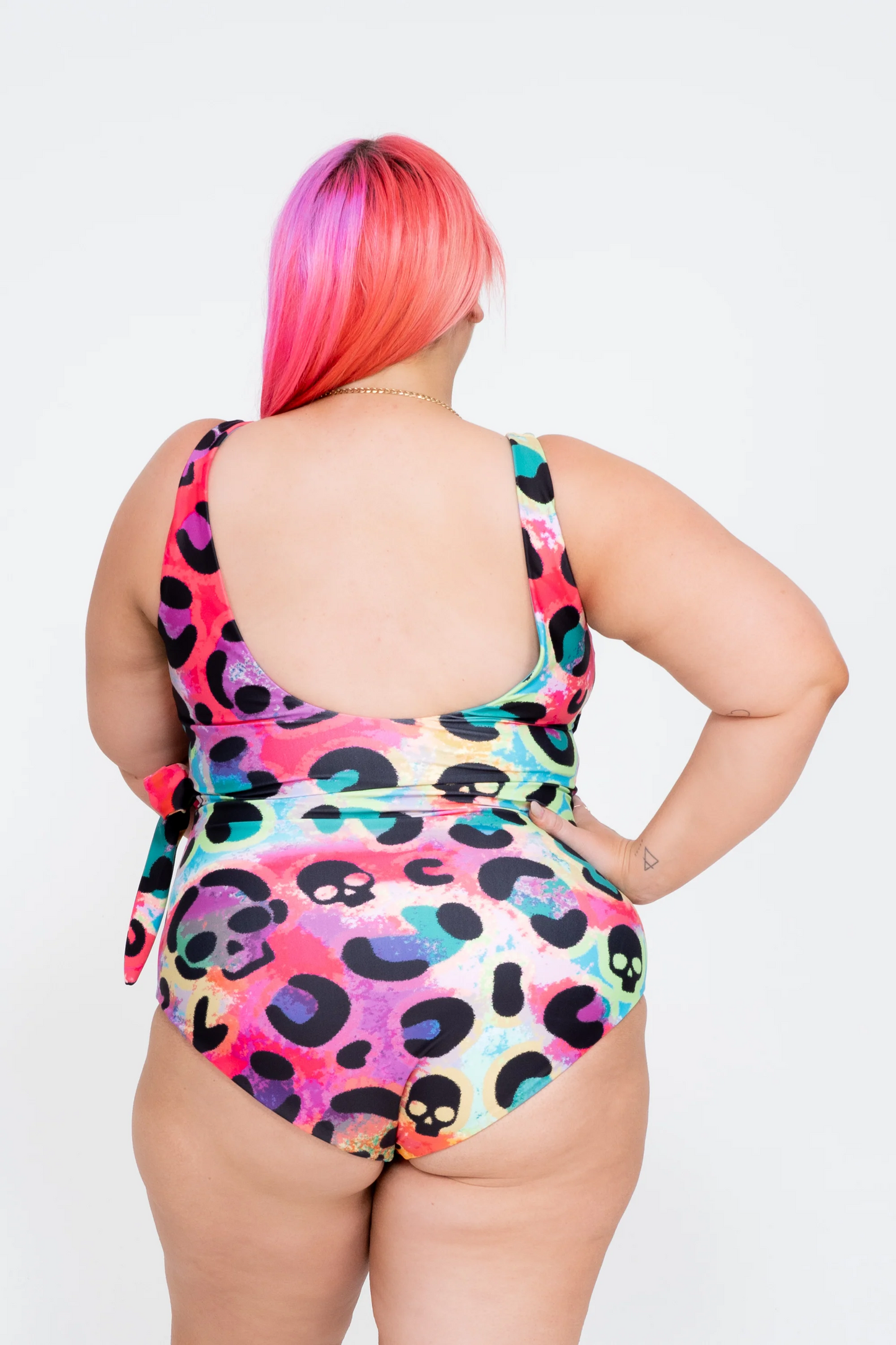 Rave In The Grave Performance - Wrap One Piece W/ Extra Coverage Bottoms