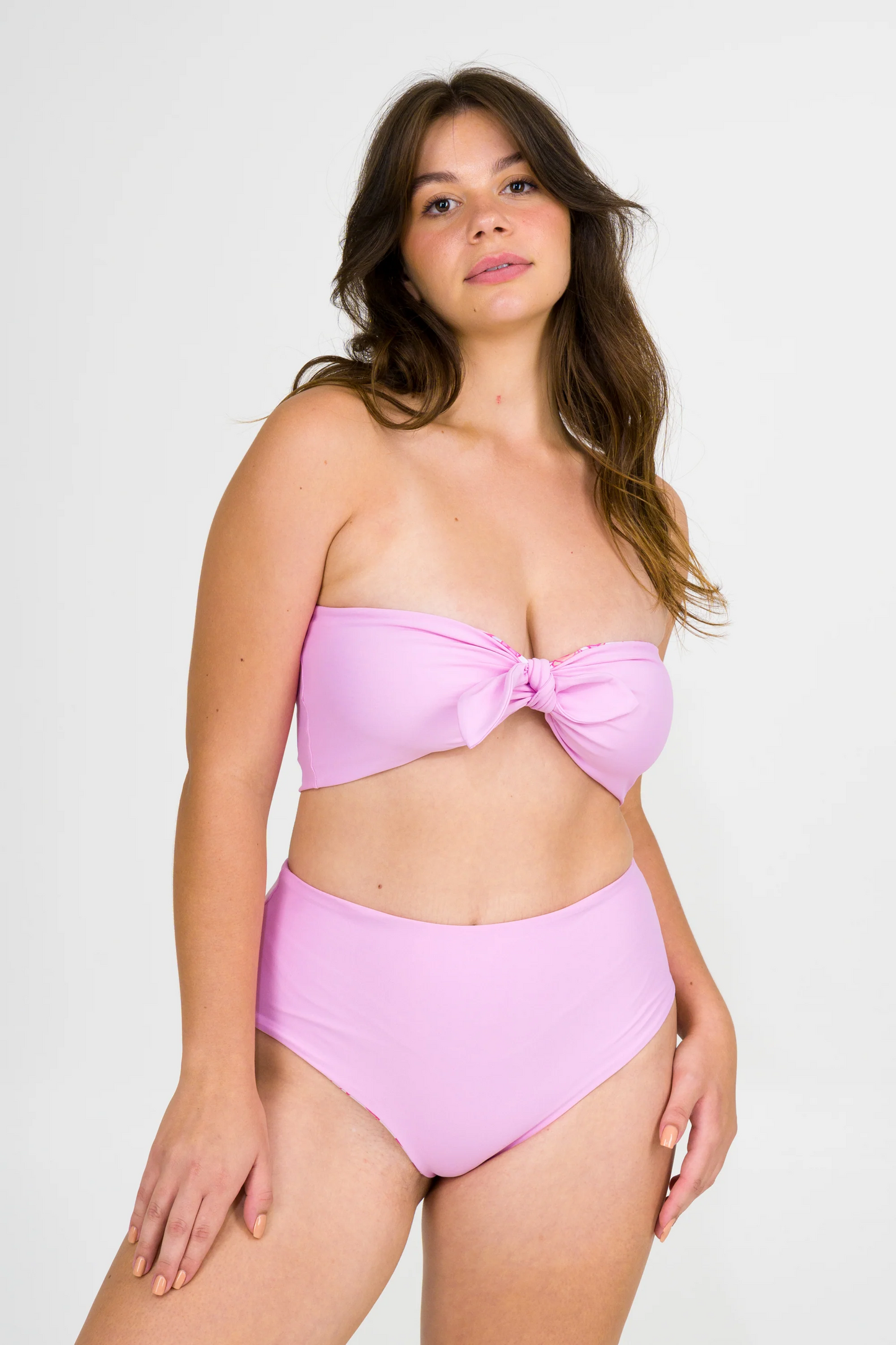 Serendipity Pink Silky - Bandeau Bikini Top