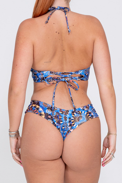 Sundial Me Up Blue Performance - Cheeky Cut Bikini Bottoms