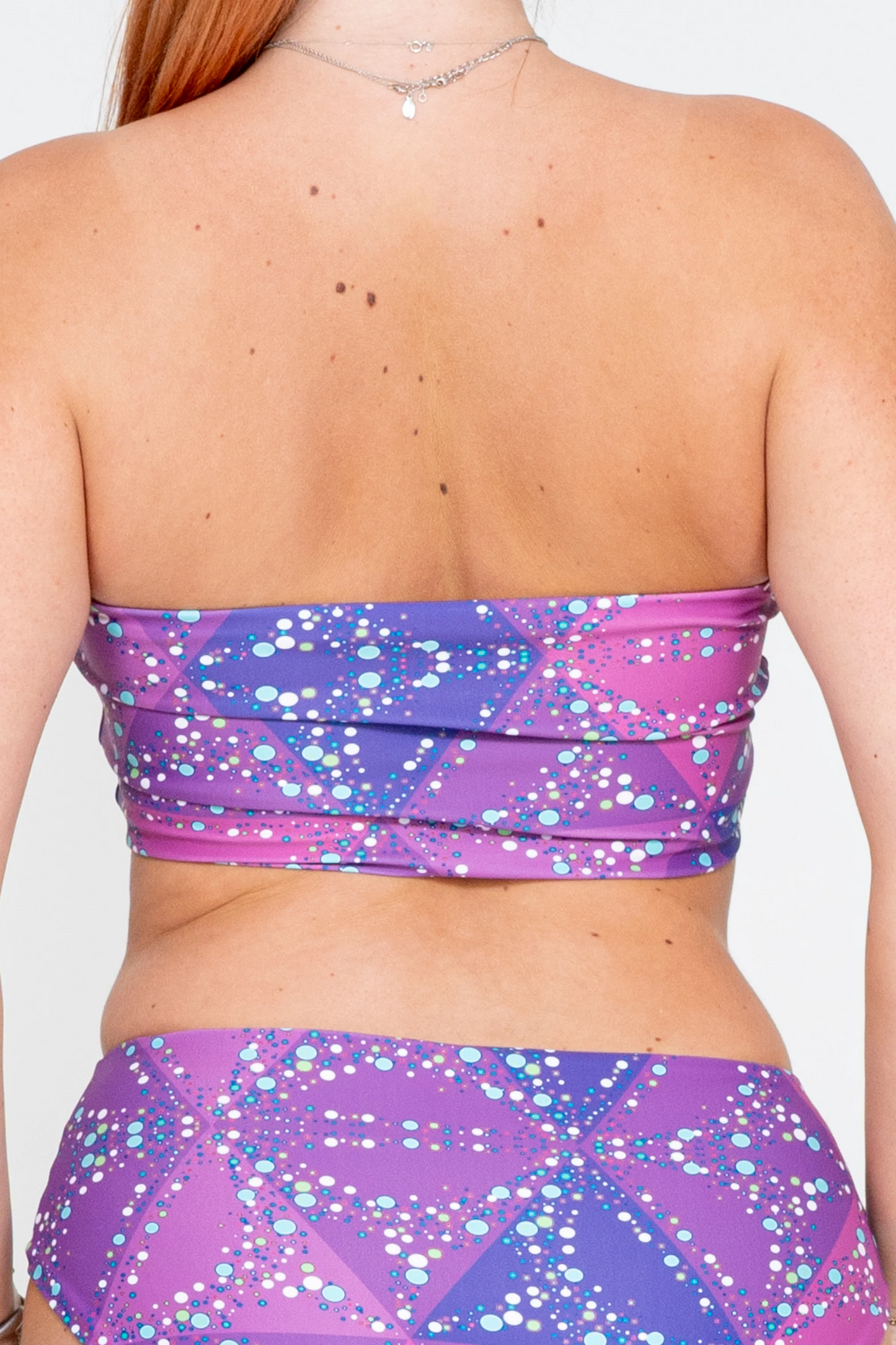 Trance Purple Performance - Bandeau Bikini Top