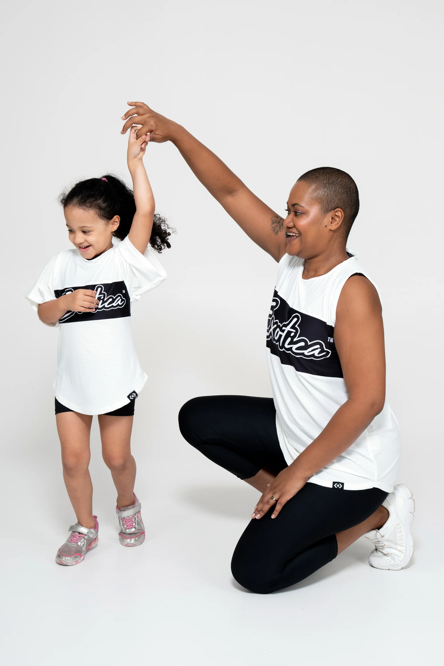 White Bball Mesh - Kids Exotica Boyfriend Tee